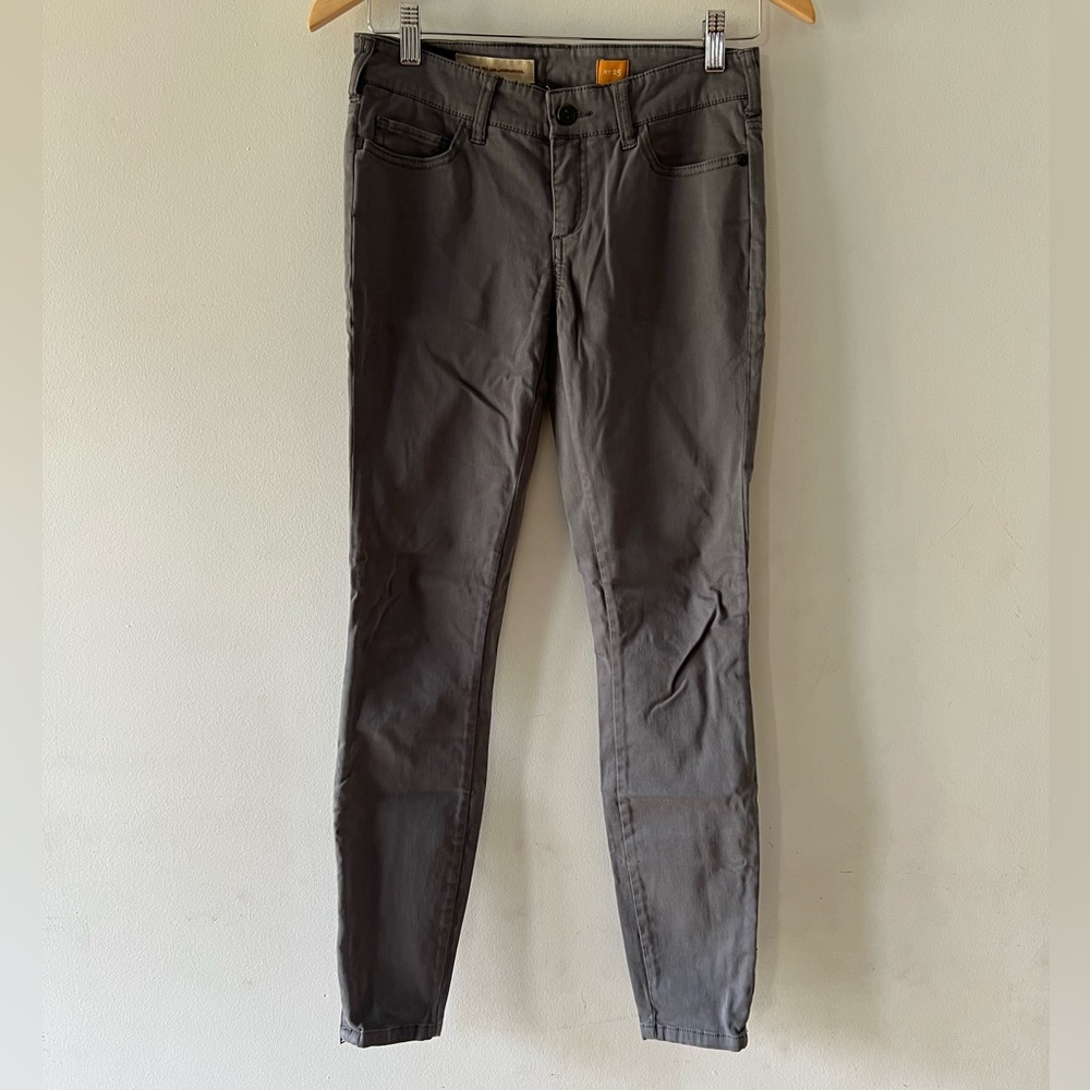 Anthropologie Pilcro and the‎ Letterpress Serif Ponte Pants, 25, zipper, skinny,